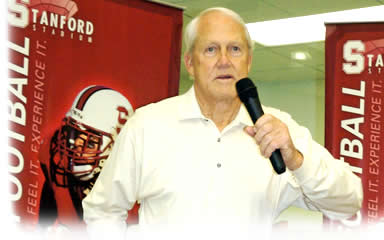 Coach Bill Walsh at Stanford