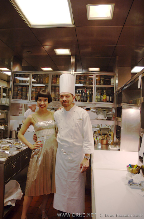 Chef Giuseppe Tentori with Drue