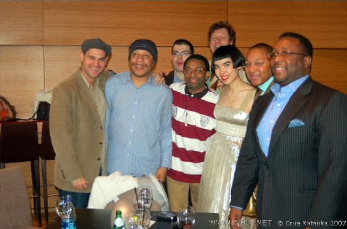 Honoree Wynton Marsalis joined by Spike Lee, Roland Chassagne, Ricky Gordon, Dan Nimmer, Phil Schapp, Wendell Pierce and Drue at Dizzy's Club Coca-Cola