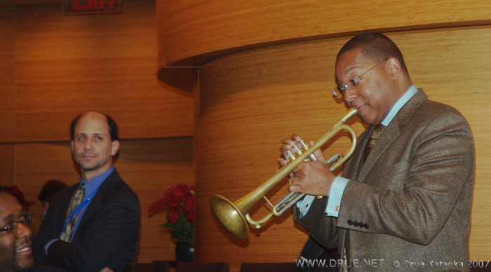 Wendell Pierce and Wynton engage the crowd at Dizzy's