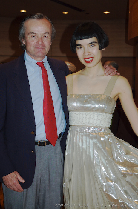 Writer Carl Vigeland with Drue at Jazz at Lincoln Center