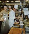 Drue observes the masterful techniques of Chef Charlie Trotter's Kitchen